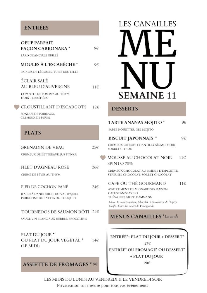 Les Canailles - Menu Image 1